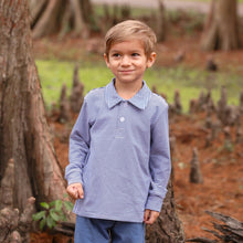 Yale Blue Stripe Jackson Polo