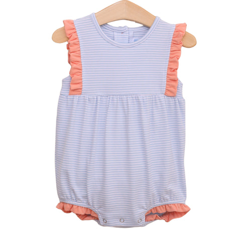 Light Blue Stripe/Coral Josie Bubble