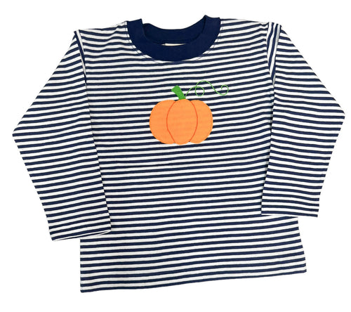 Royal Stripe Pumpkin Tee