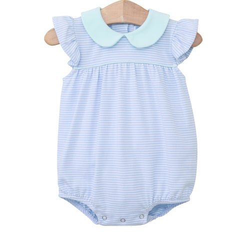 Light Blue Stripe/Mint Genevieve Bubble