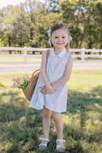 Bea Blue Floral Dotted-Swiss Dress