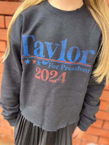 Taylor Swift Election Crop Pullover