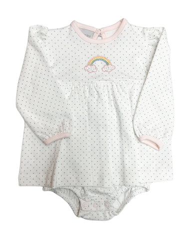 Rainbow Bitty Dot Onesie Dress