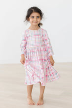 Pink Plaid Pocket Twirl Dress