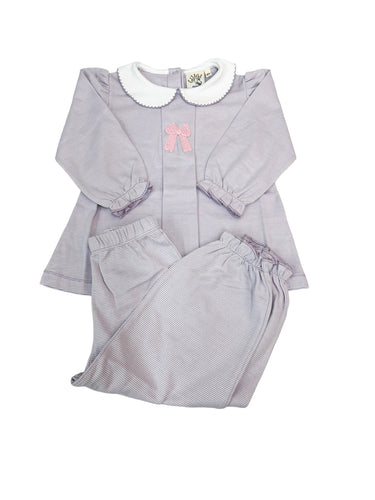 Lavender/Pink Bow Bloomer Pant Set