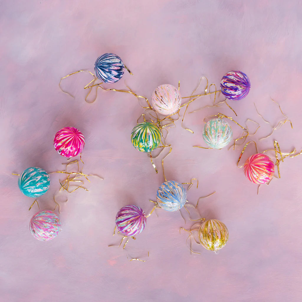 Assorted Marble Ball Ornament