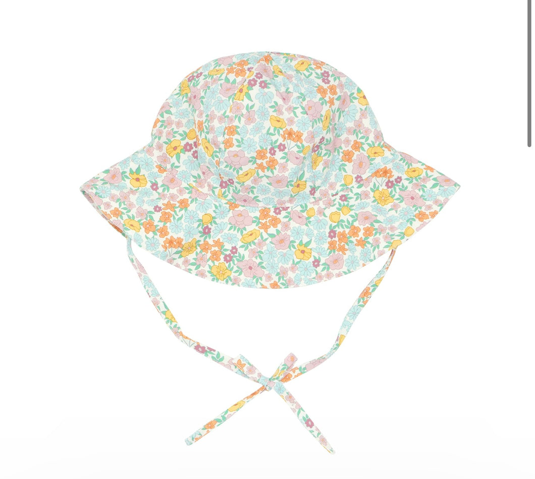 hawaiian floral sun hat