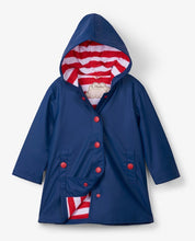 Navy & Red Raincoat