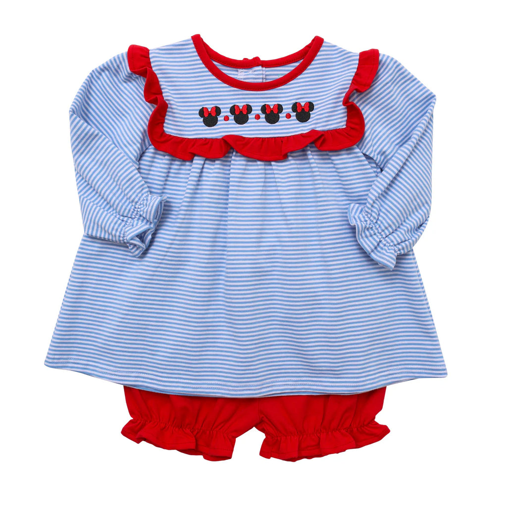 Minnie Long Sleeve Bloomer Set