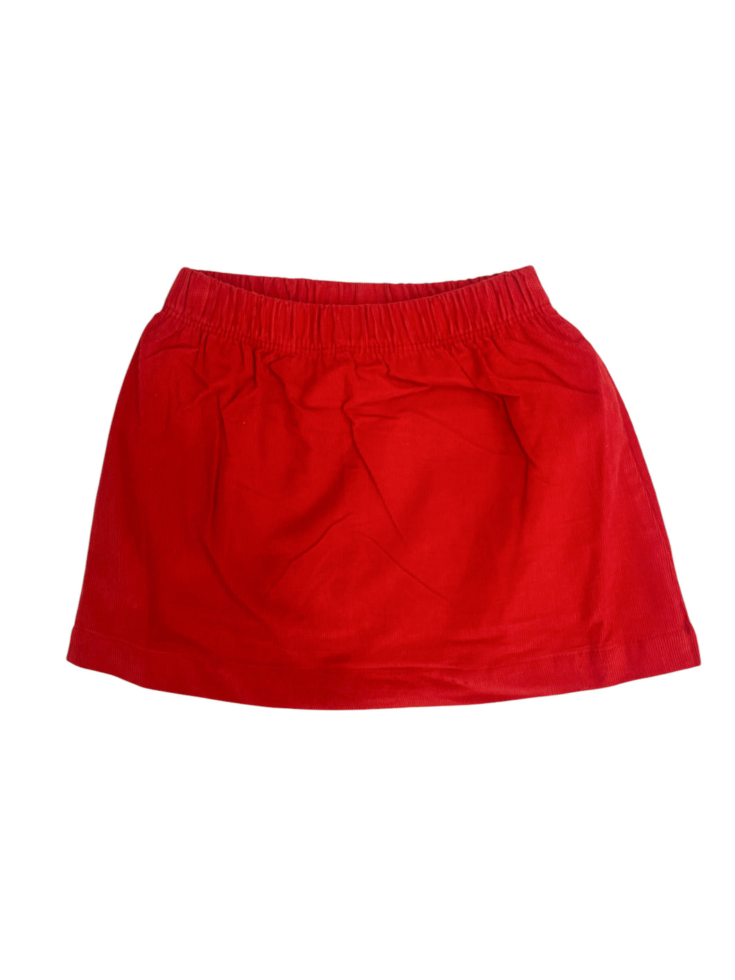 Red Corduroy Skort