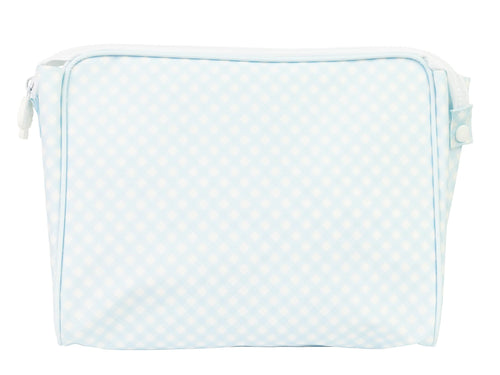 The Go Bag - Blue Gingham - Large