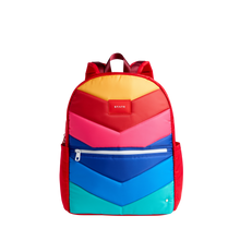 Rainbow Chevron - Kane Double Pocket Large Backpack