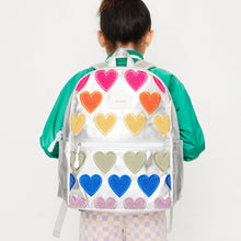 Fuzzy Hearts - Kane Double Pocket Large Backpack