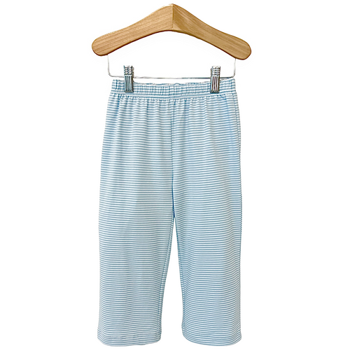 Light Blue Stripe Knit Pant