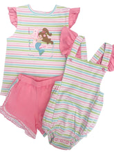 Multi Stripe/Pink Sunsuit