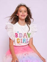 Birthday Girl Gem Ruffle Tee