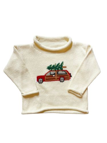 Woody w/ Tree Rollneck Sweater