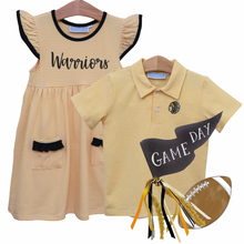 Henry Game Day Polo - Gold Stripe