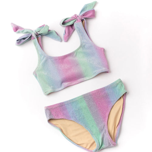 Ocean Ombre Shimmer Tie Bikini