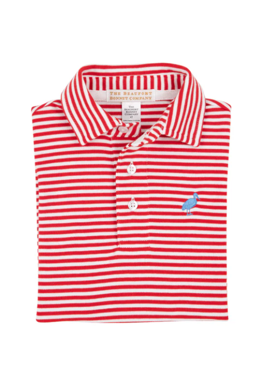 Prim & Proper Richmond red stripe/ barbados blue