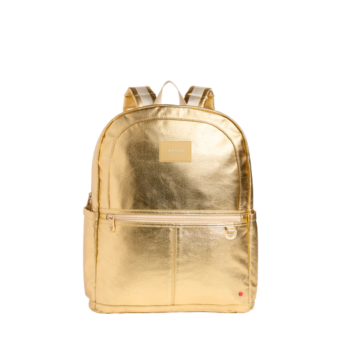 Gold - Kane Double Pocket Large Backpack