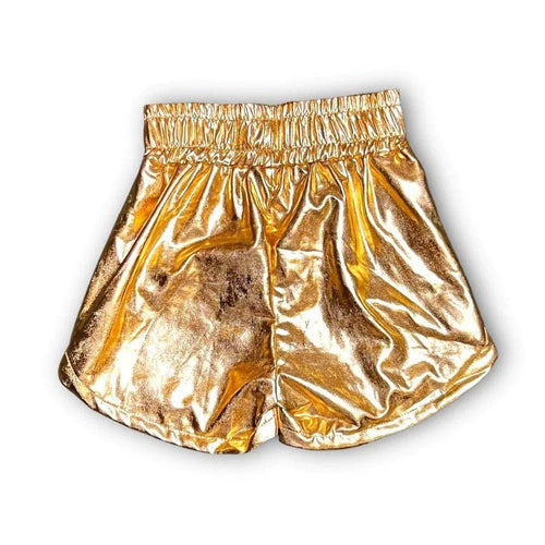 Gold Metallic Shorts