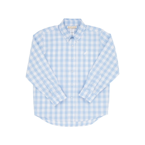 Beale Street Blue Check Dean's List Dress Shirt