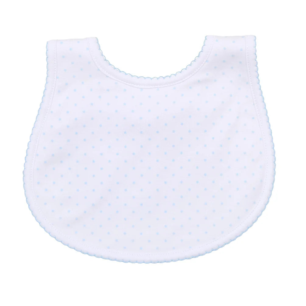 Blue Mini Dots Bib