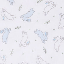 Blue Bunny Hop Zipper Footie