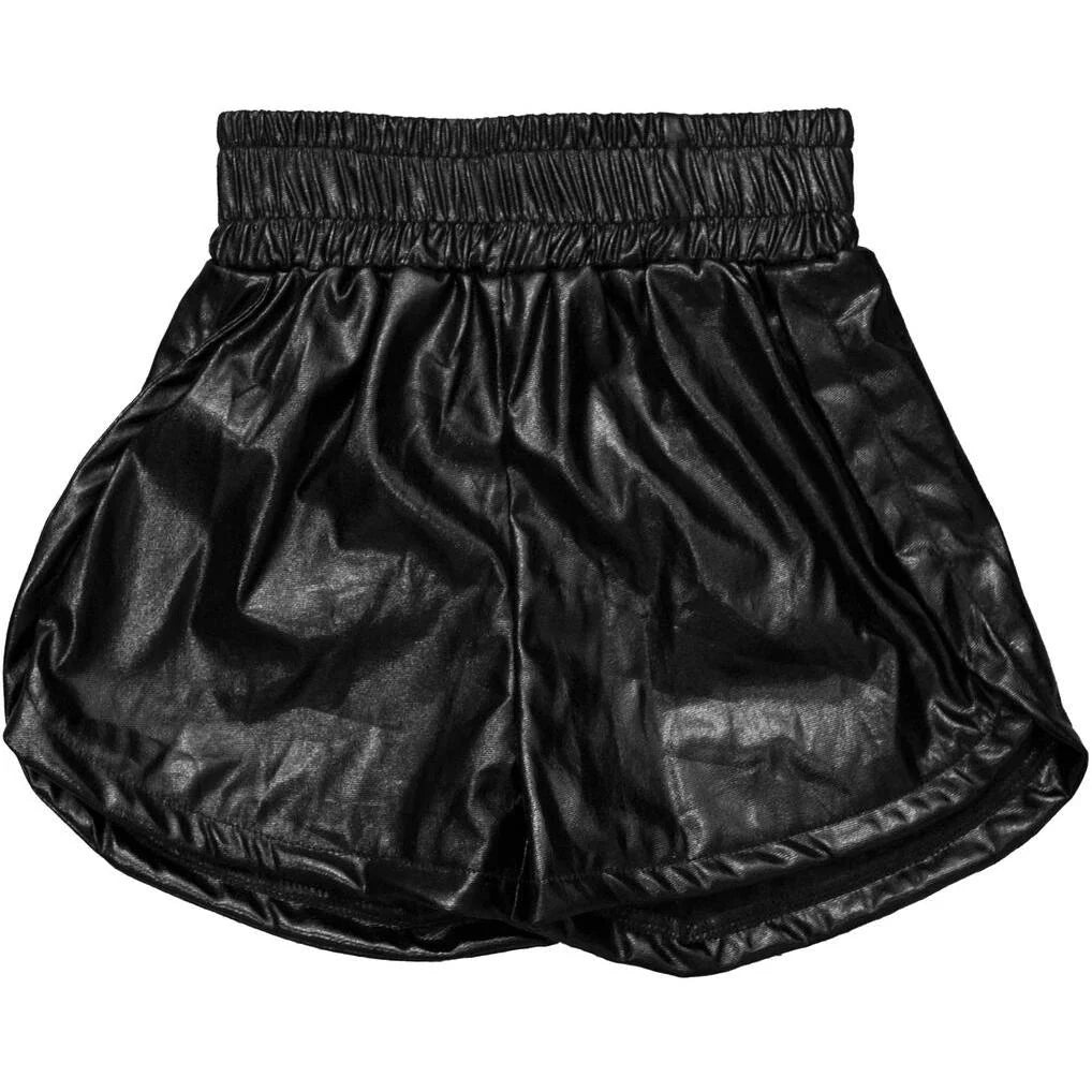 Black Metallic Shorts