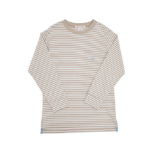 Keeneland Khaki Stripe Carter Crew Neck