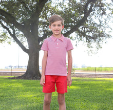 Red Stripe Henry Polo