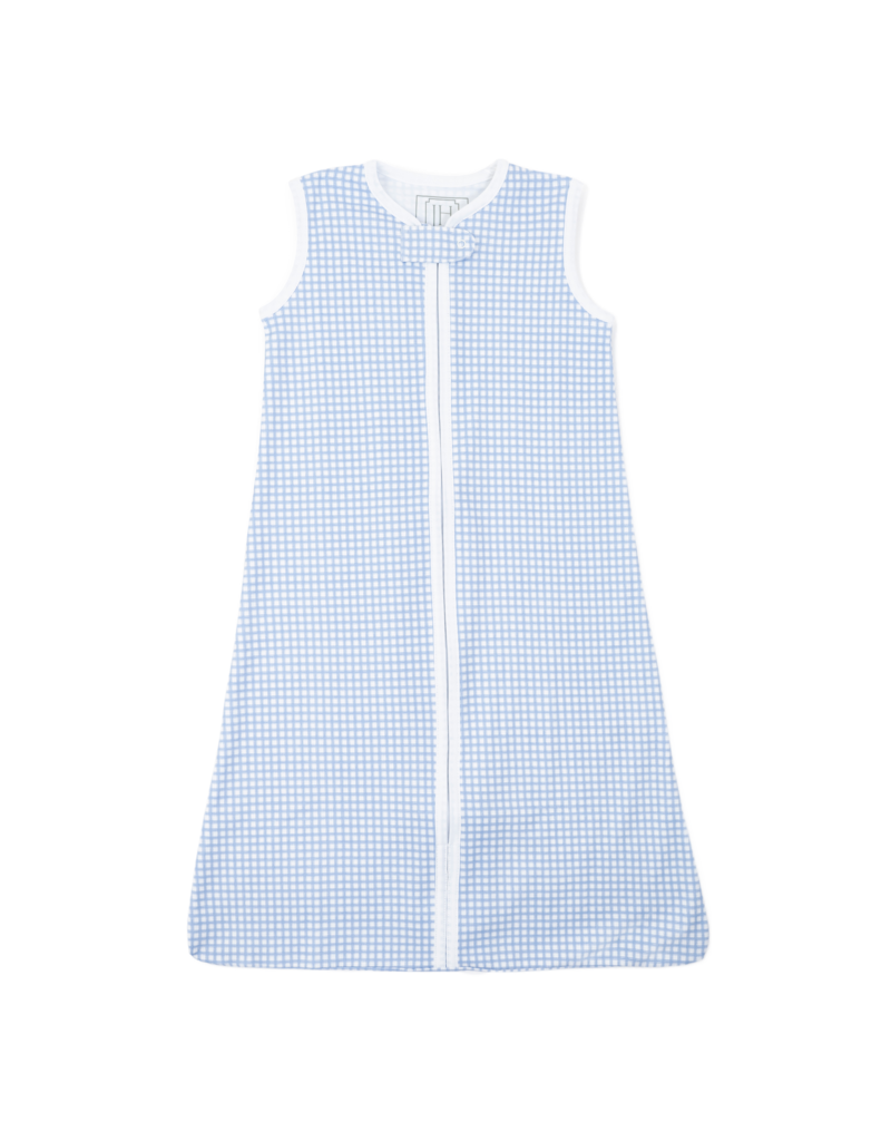 WEARABLE BLANKET - LIGHT BLUE BOX PLAID