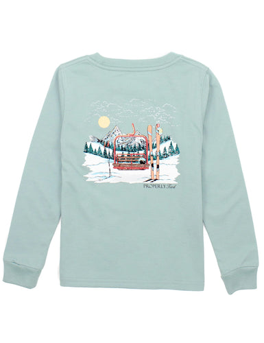 Boys Ski Lift LS - Marine Mist