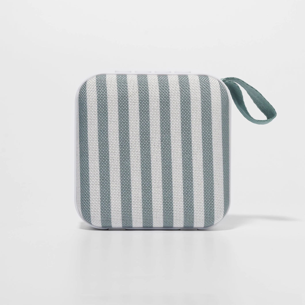 Portable Travel Speaker- The Vacay Olive Stripe