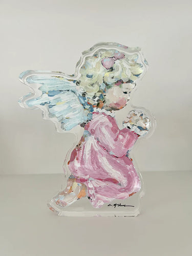 Tiny Wings Acrylic Block (pink)