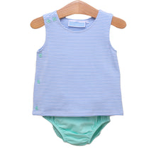 Shepherd Diaper Set - Blue Stripe/Mint