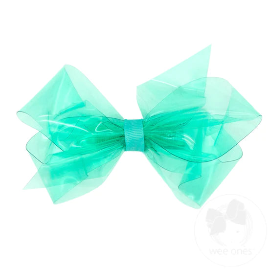 Medium WeeSplash™  Tropic Colored Vinyl  Swim Hair Bow