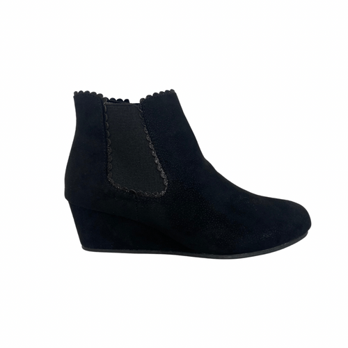 Mirror Boot-Black Suede