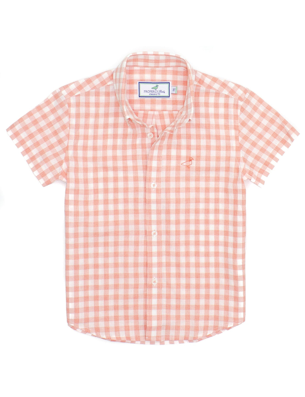 Short Sleeve Harbor Shirt-Melon